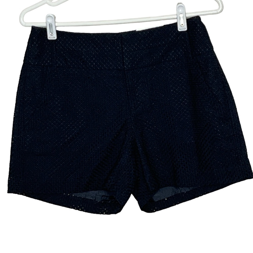 NWT Elle Vibrant Voyage Lined Black Eyelet Shorts Sz 2